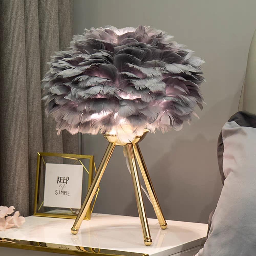 JX Decorative Table Feather Lamps thumbnail 2